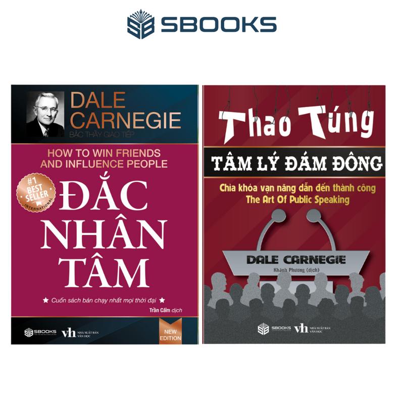 Sách - Combo 2 Cuốn Đắc Nhân Tâm + Thao Túng Tâm Lý Đám Đông - SBOOKS tbìa mềm dale carnegie