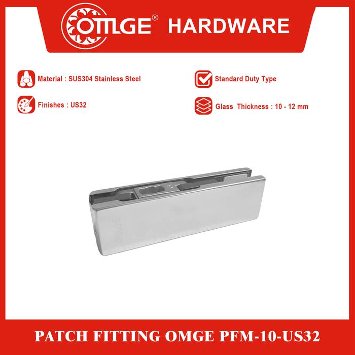 Gambar Patch Fitting/Penjepit Kaca OMGE PFM-10-US32 dari OmgeHardware Kota Administrasi Jakarta Utara Tokopedia