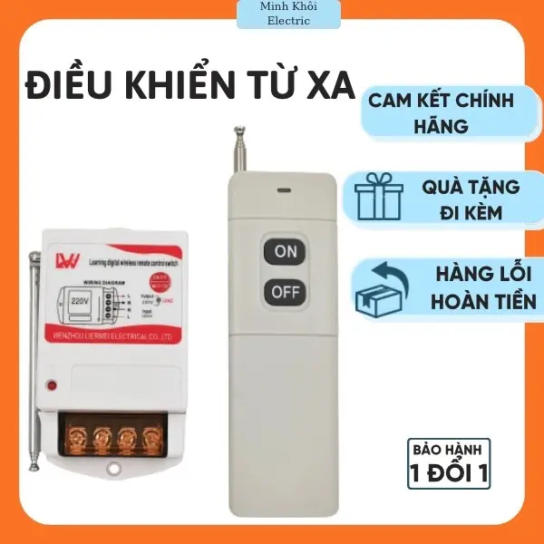 Công tắc điều khiển từ xa LW 1000m và 3000m có học lệnh,điều khiển tự động lw bật đèn từ xa,bộ điều khiển từ xa Lw 0