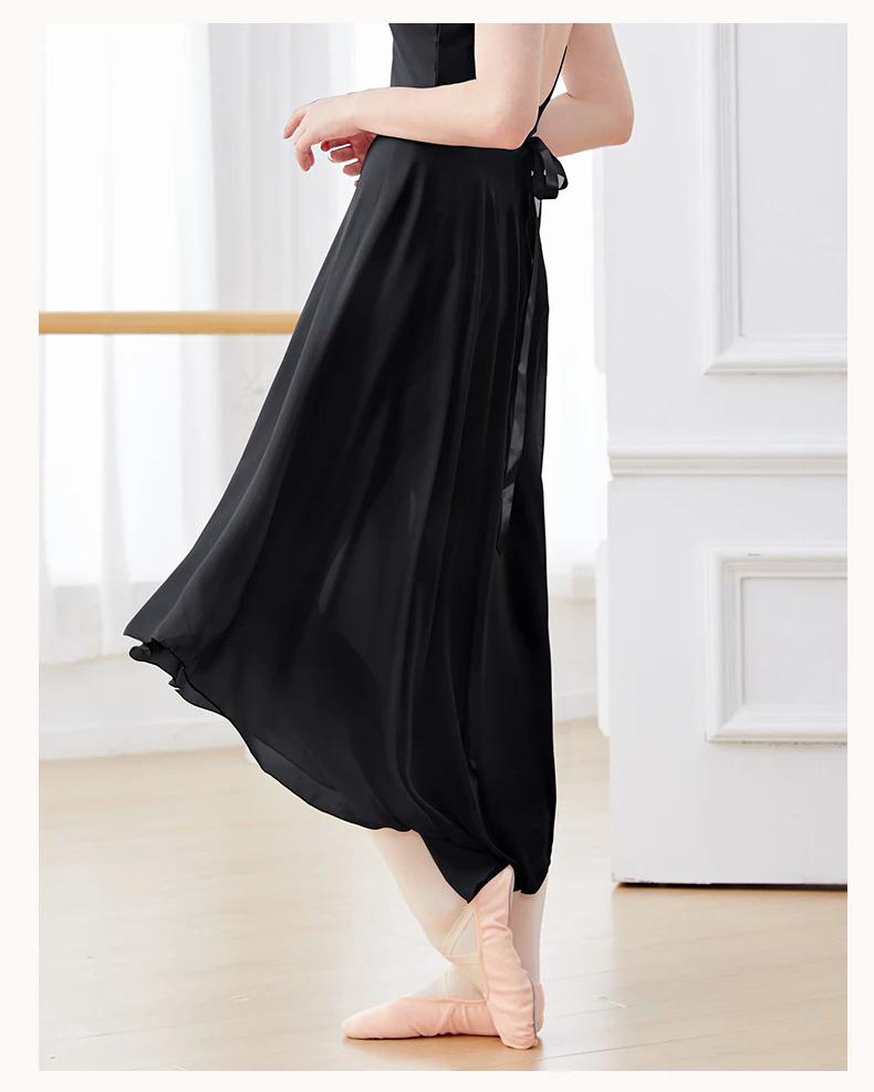 Product Introduction of Ballet Skirts Women Long Chiffon Dance Skirt Fairy Chiffon Long Ballet Tutu Dress Dance Costumes Tie Up Dress 14