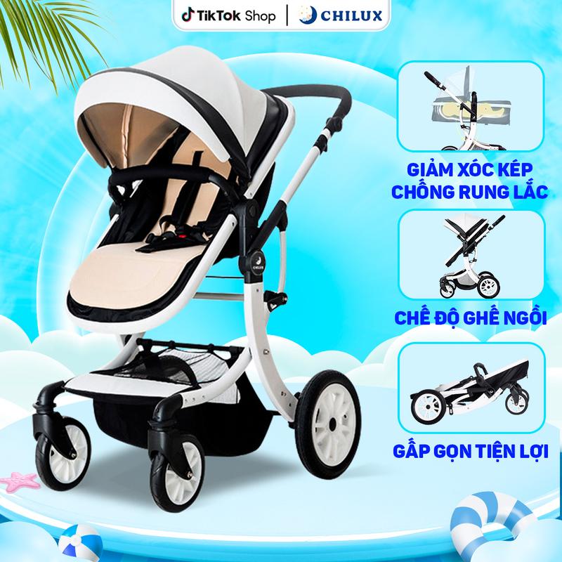 Xe đẩy nôi cho bé cao cấp Chilux S1.9 - Đa năng tiện lợi cho bé sử dụng - Bảo hành 3 năm