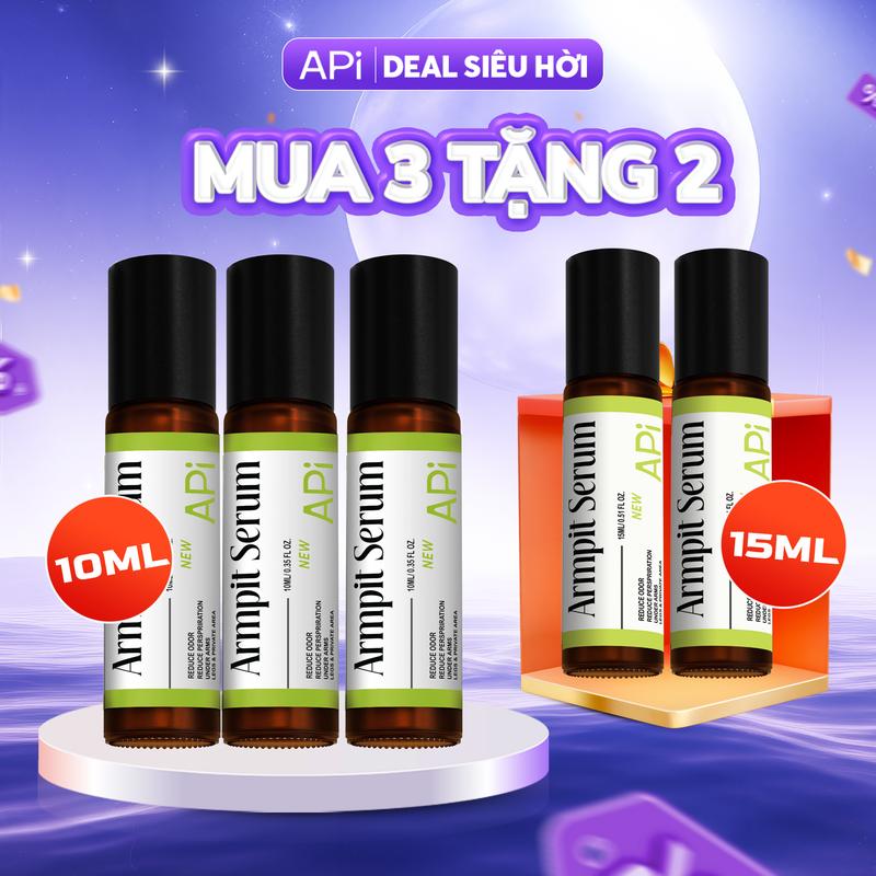 [MUA 3 TẶNG 2] Serum hỗ trợ khử mùi APi, Thanh lăn giúp ngăn mùi hôi nách,  nách khô thoáng  Nữ  - T1