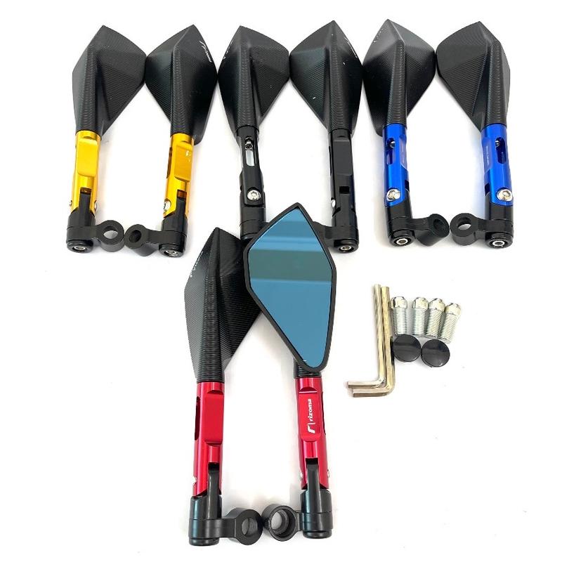 Gương rizoma 5 cạnh xoay 360 độ  gắn các dòng xe như wave, sirius, exciter,.. hàng loại 1 chất lượng cao... Phụ Kiện Phụ Tùng