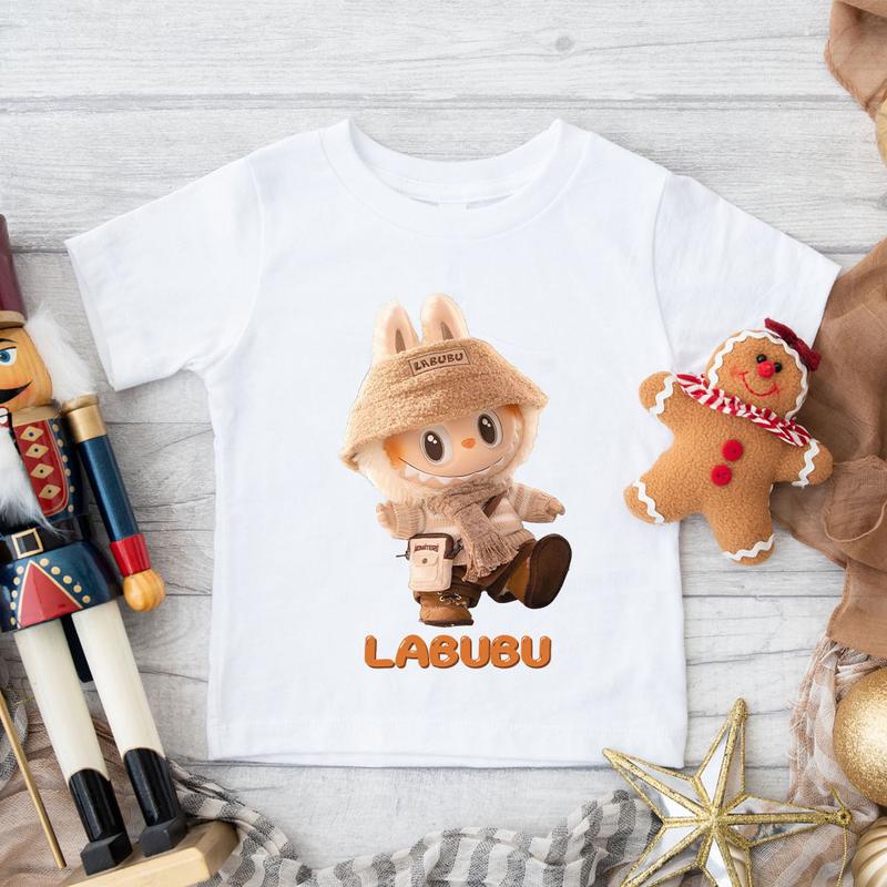 [MUA ÁO Ở ĐÂY Ạ]Áo thun in hình LABUBU cho bé trai, bé gái từ 9kg đến 34kg họa tiết dễ thương Cotton Thoải mái Dreamy Kids Vải Cotton
