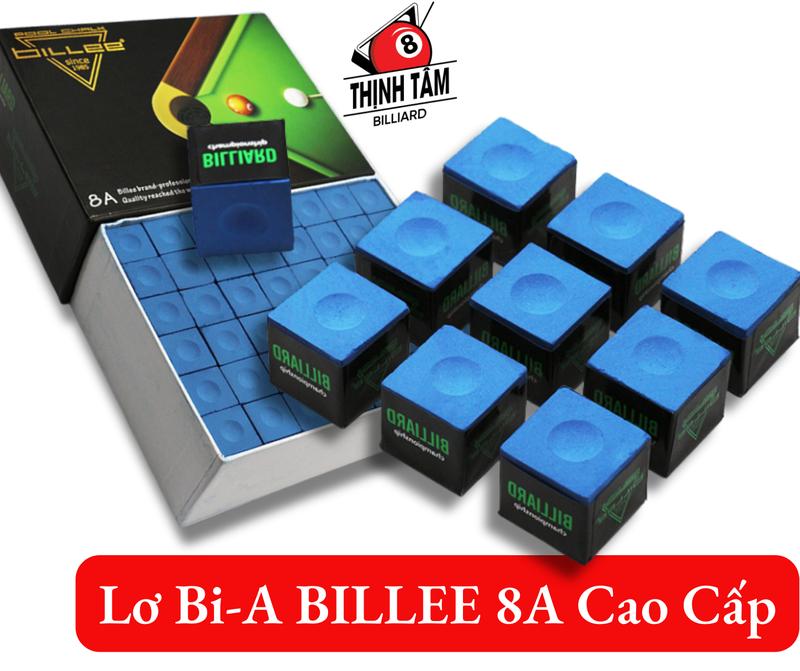 Combo Viên Lơ Bida BILLEE 1985 TT.Pro 10A, Phấn Bối Đầu Cơ Bida Championship 8A Cao Cấp Mịn Ít Bụi Bám Cơ Không Tẹt Cơ Sport Xanh Xám Thịnh Tâm