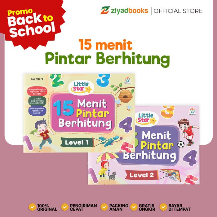 Gambar (Isi 2 Buku) Buku Anak Belajar Berhitung - Little Star 15 menit Pintar Berhitung - Ziyadbooks dari Huda Muslim Family Kota Bandung Tokopedia