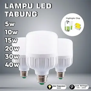 COD Lampu LED Bulb Jumbo Tabung 5W 10W 15W 20W 30W 40W Kapsul Super Murah Putih White lampu  led 50 watt lampu  led  20  watt lampu  50  watt  super  terang  jumbo 40 w bola 30