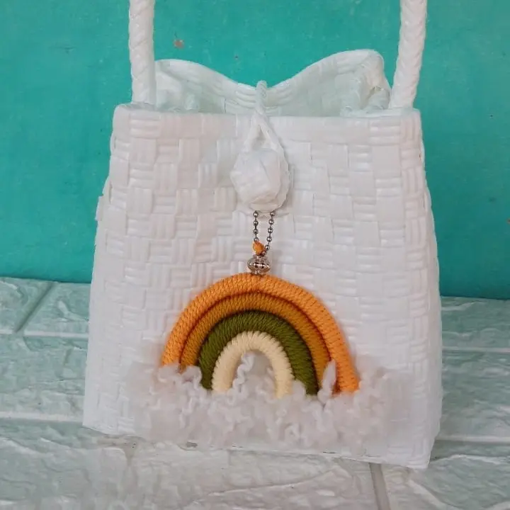 TAS ANYAM MINI CUBE JINJING/TAS LUCU/TAS WANITA 1