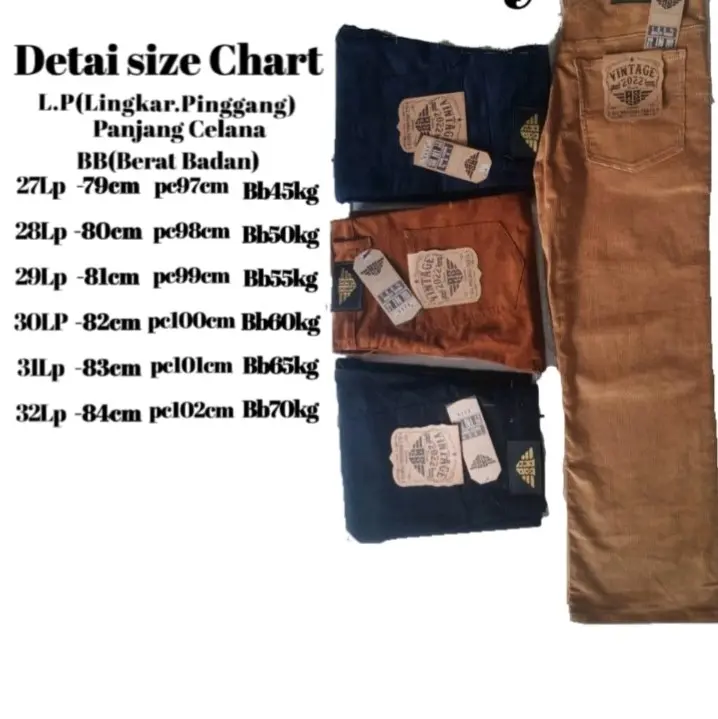 celana corduroy gombrang best seller Kaki Panjang Remaja Dewasa 3