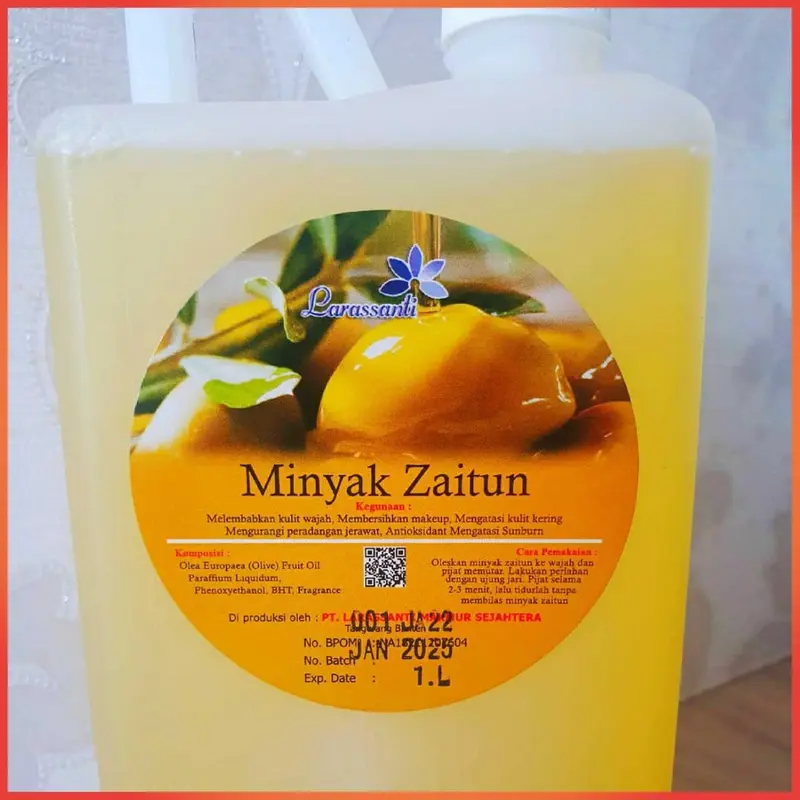 MINYAK ZAITUN PIJAT 1 LITER / MASSAGE OIL LARASSANTI KUNING / SPA OIL / MINYAK PIJAT 3
