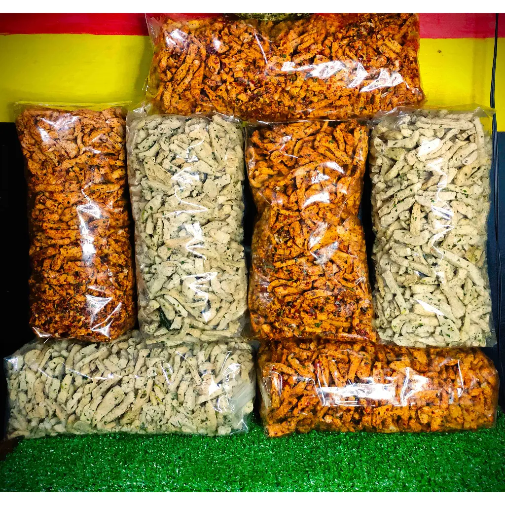 Basreng kiloan daunjeruk 1kg, basreng pedas , basreng original daun jeruk, rempah alami kriuk gurih enak yefano snack grosir