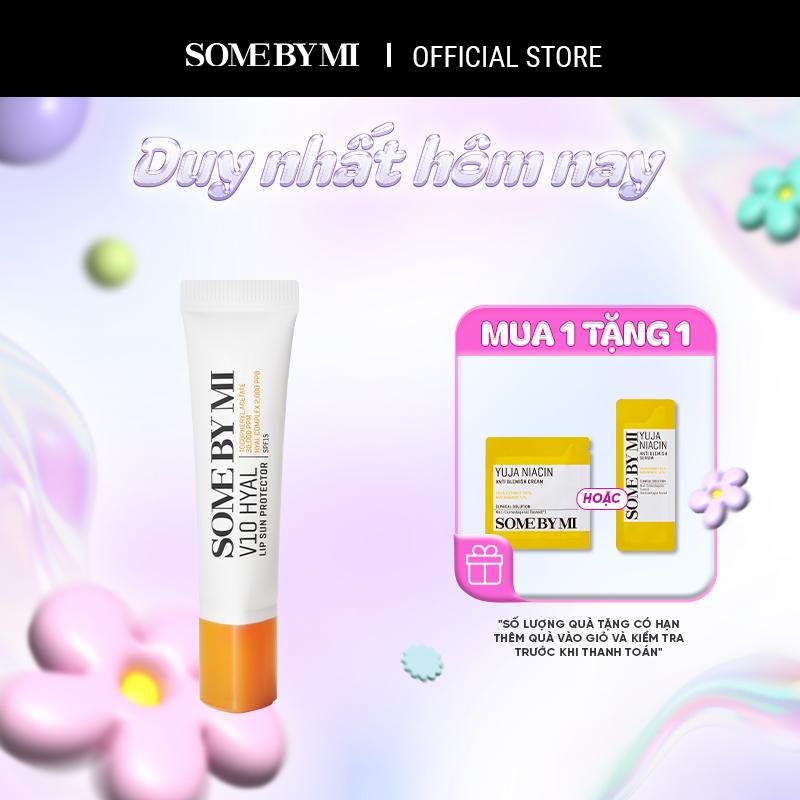 [Qùa tặng 1 tinh chất yuja 1.5ml hoặc 1 kem yuja 1.5ml] Some By Mi Son dưỡng môi chống nắng V10 HYAL SPF15 7ml