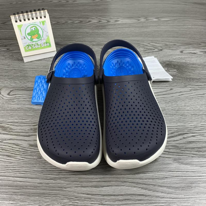  Dép Cross Literide Nam Nữ màu XANH NAVY- đế XANH DƯƠNG Hàng loại 1 full box full tag 