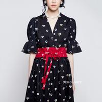 Gambar IVY Obi (Belt/Sabuk) Batik Jumputan Red Sèkouwit - Warna dari Sekouwit Kab. Bogor 3 Tokopedia