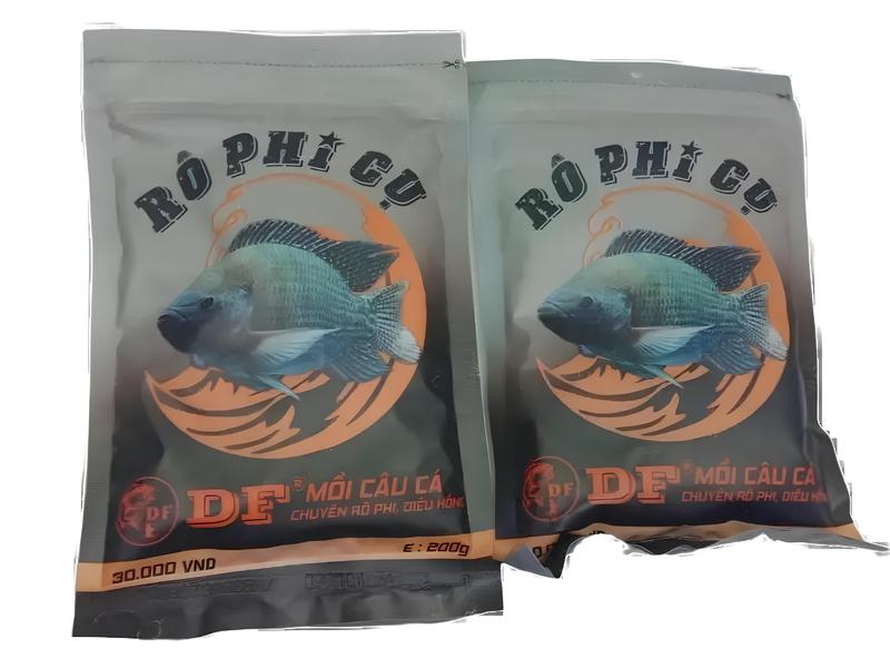 MỒI CÁM CÂU CÁ RÔ PHI CỤ CHUYÊN RÔ PHI, ĐIÊU HỒNG DF GÓI 200G Đi Câu Fishing Bắt Cá Ca Fish