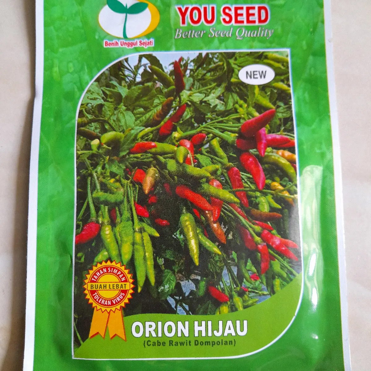 Benih Bibit Cabe Orion Hijau Bergerombol isi 50 biji Cabai