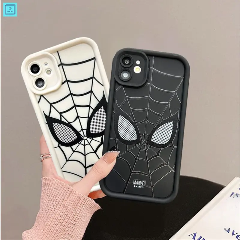 Softcase HP for Redmi Note 13 Pro 5G 12C 9 10 12 10C 1 9A 9C Xiaomi 13t 13t pro14 14 ultra Redmi Note 8 11 10 12 10s 11s 12Pro 12s 9 11Pro 8Pro 10Pro Max Trendy Cool Spider-Man Matte Liquid Silicone Case Shockproof TPU Soft Casing Ponsel 8