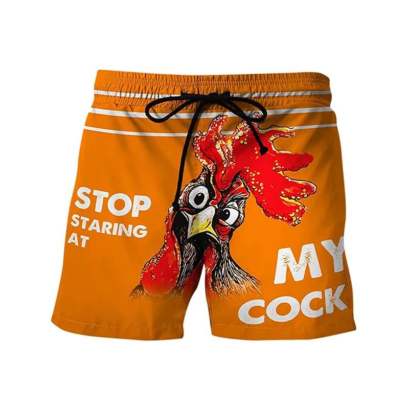 Product Introduction of Fun Chicken swimming shorts Crab 3d printed surfboard shorts Banana Beach Shorts Men's swimming shorts Swimming shorts 11