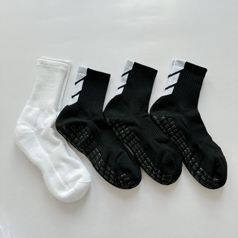 Product Introduction of Combo 3 Đôi Tất Chống Trượt - tặng 1 đôi tất đệm bông lót xù dày . Tất Chống Trơn , Tất Thể Thao Sport 3