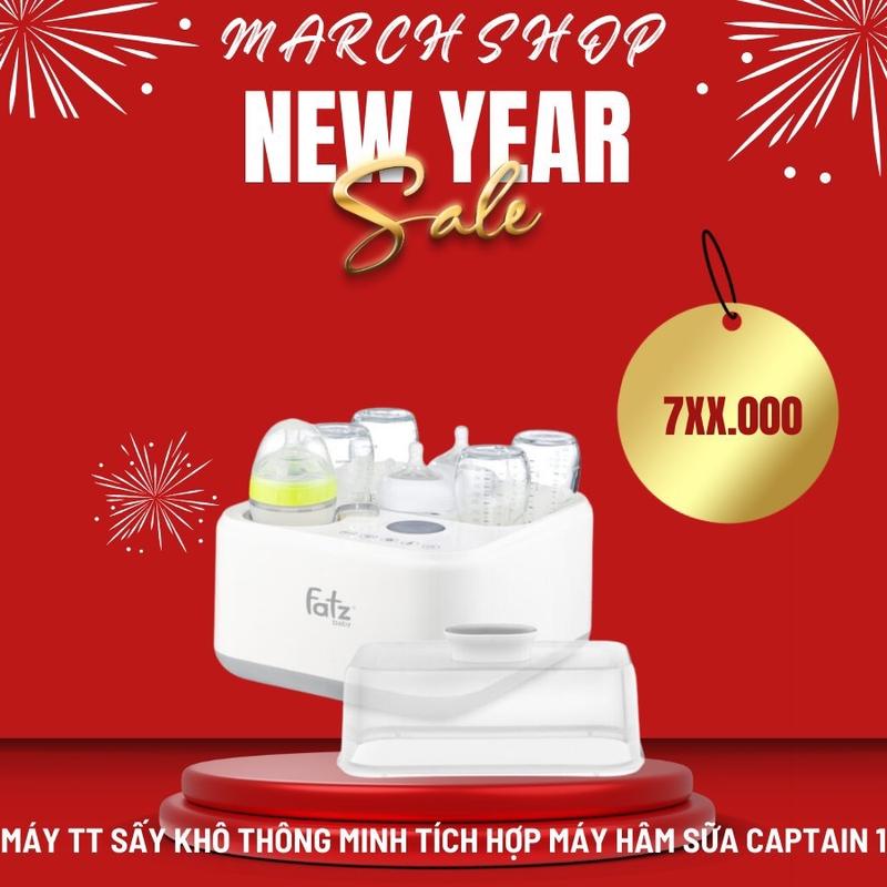 Máy tiệt trùng sấy khô bình sữa tích hợp máy hâm sữa Captain 1 hiệu Fatz baby - FB4320SJ