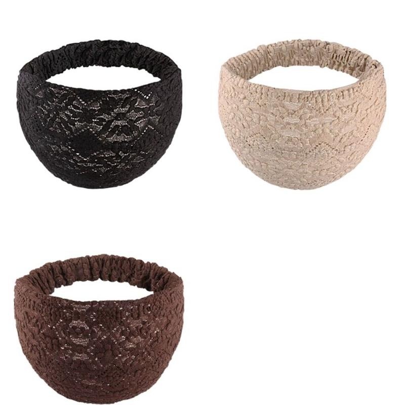 Băng Đô Hoa Lưới Chống Trượt, Phong Cách Thanh Lịch, Bờm Tóc, Phong Cách Hàn Quốc, Băng Đô Ren, Phụ Kiện Đội Đầu, Co Giãn, Quấn Đầu Bên Rộng, Thích Hợp Cho Bé Gái 3