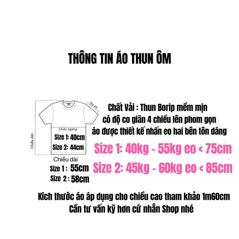 Product Introduction of Áo thun nữ PHOM ÔM cổ tròn phối chữ nổi trước sau ( Mã LEA. ) Top Women 0