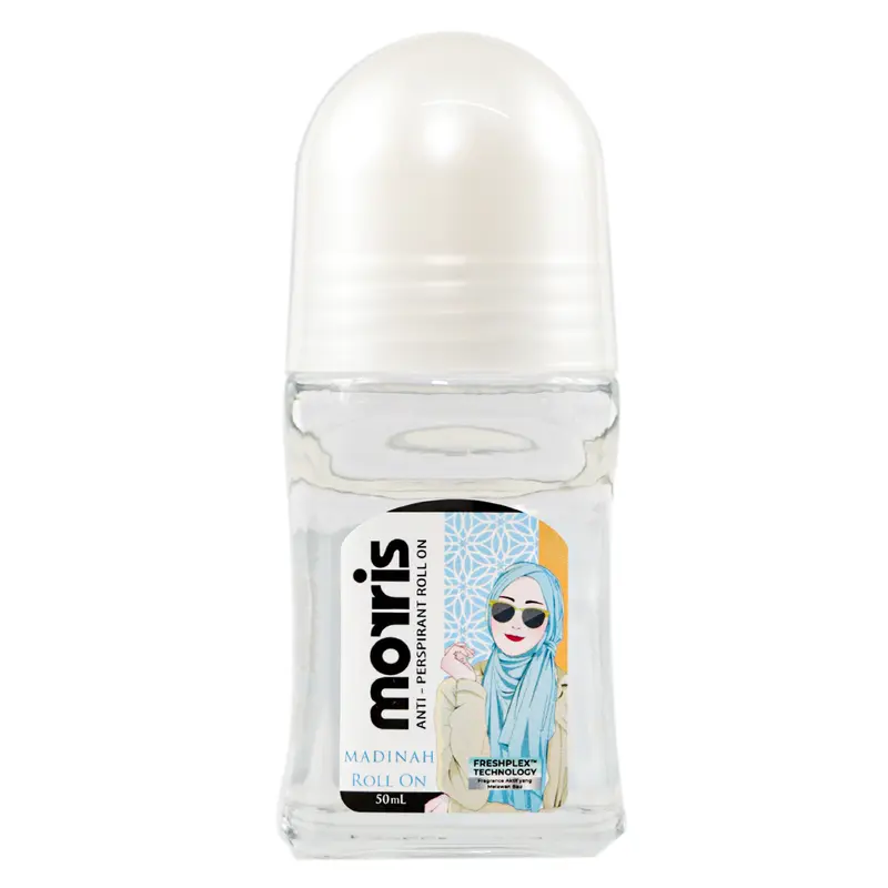 Morris Deodorant  Roll On  Hijab Antiperspirant 50 ml - Untuk ketiak Woman 4