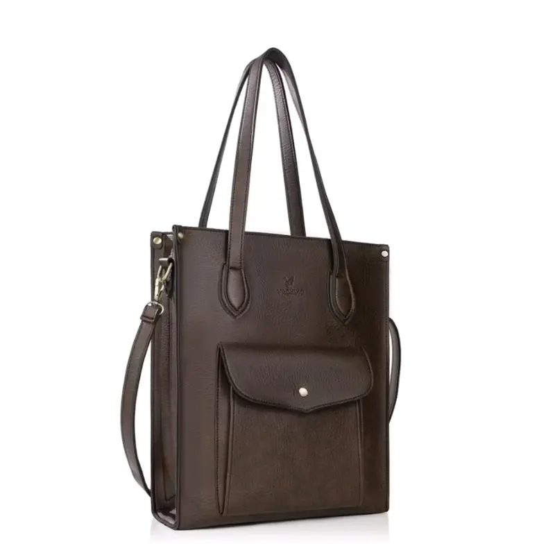 Túi xách công sở Vachino TX-024, Unisex da vừa laptop, A4,cho xem hàng trước. Bảo hành đổi trả miễn phí Bag Đồng Nam 0