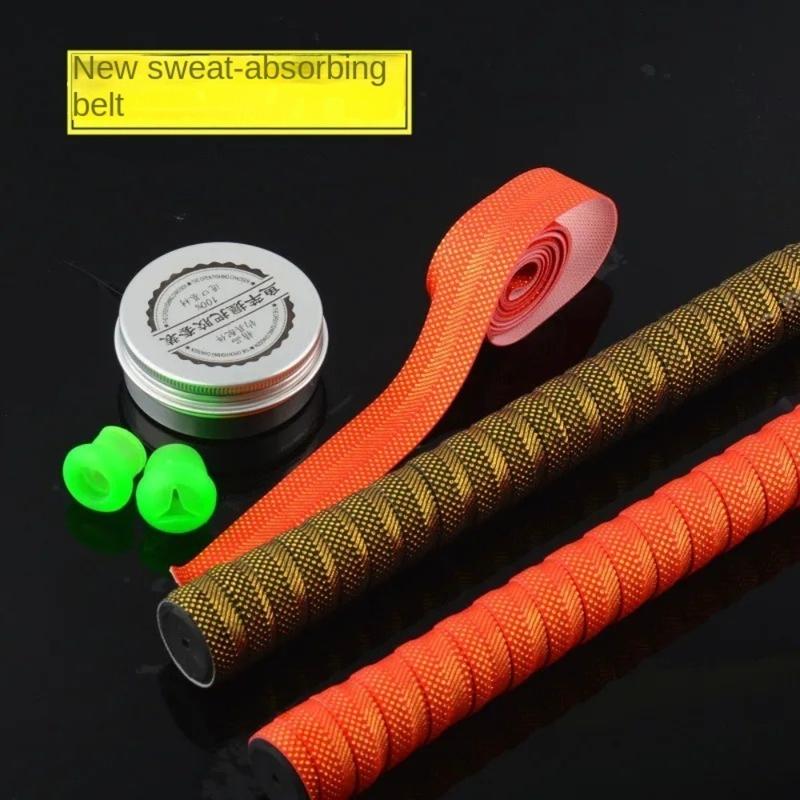 Vợt cầu lông, tay áo trên, chất lượng cao, không trơn trượt, thấm mồ hôi, dày, băng mồ hôi thể thao, chống mài mòn, thích hợp để câu cá và chơi cầu lông, băng mồ hôi vợt  cầu