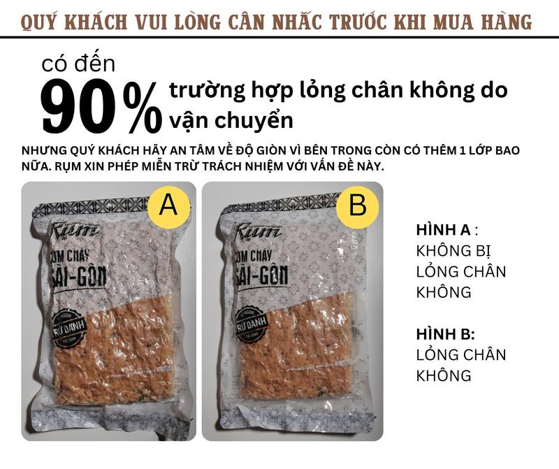 Cơm cháy Tép Đồng Rụm Sài Gòn  ( MIẾNG LẺ) 200gr Snack Ăn Vặt 3