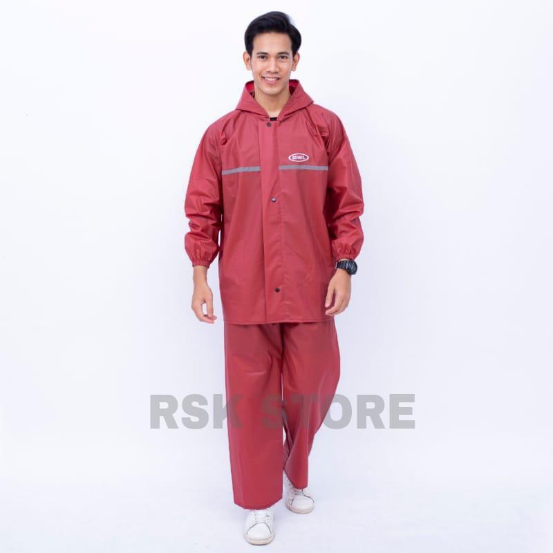 Product Introduction of Senwil Jas Hujan Setelan Pria Wanita RAINCOAT Motor Original Bahan PVC 0,25 Tebal Anti Rembes 8