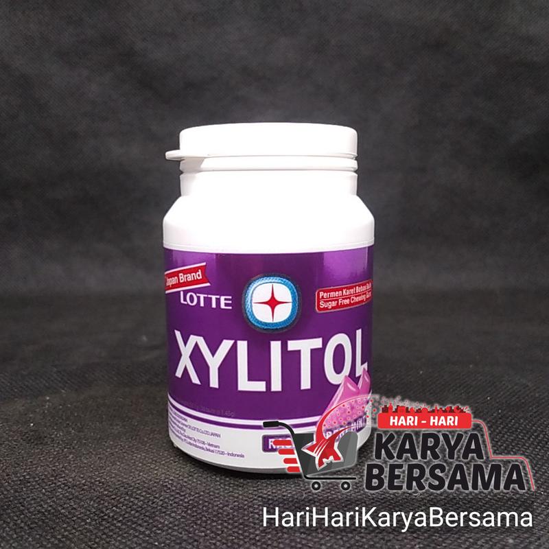 PERMEN KARET LOTTE XYLITOL RASA BLUBERI MINT 55GR - Shop | Tokopedia