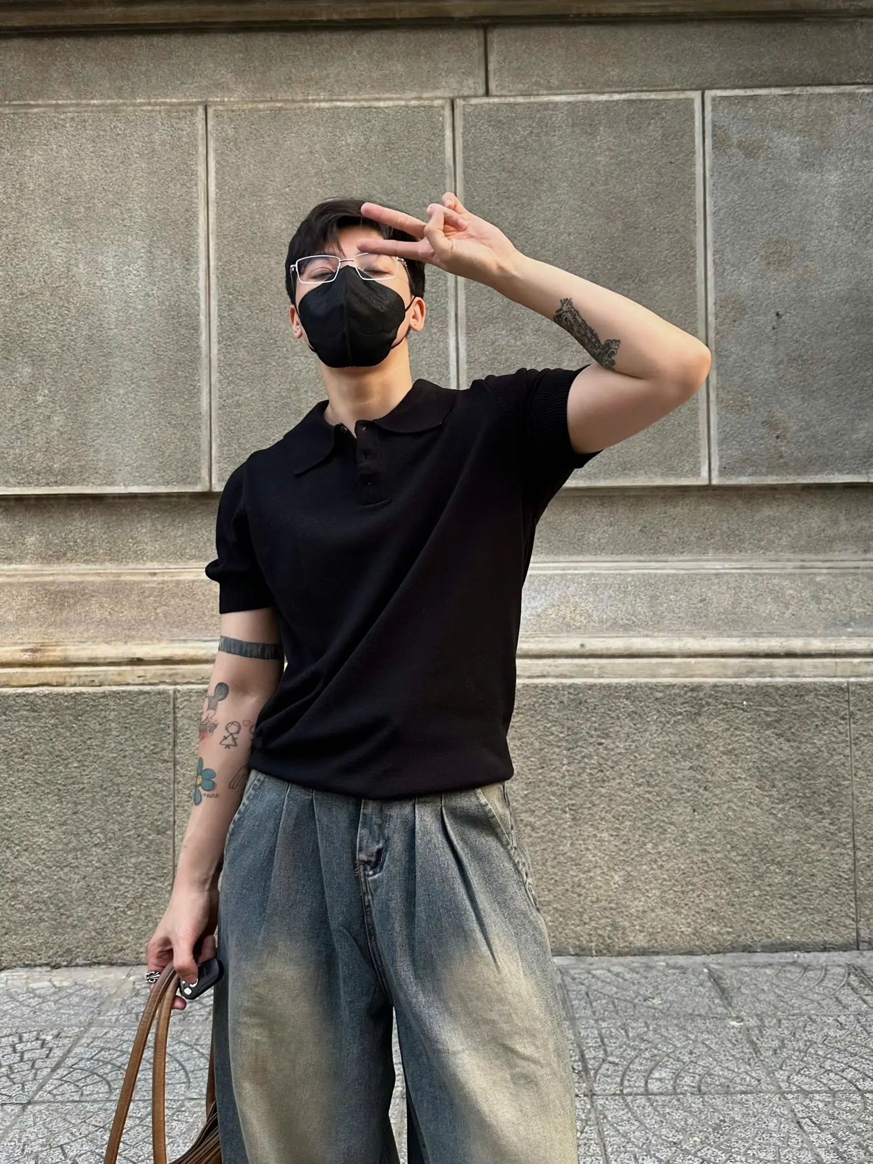 Thun polo dệt kim form Hàn PINGUYEN