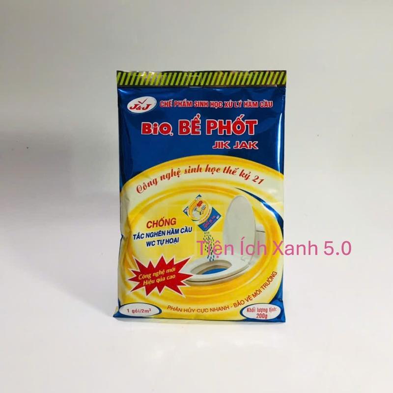  Jik Jak Bio Phốt Men Xử Lý Bể Phốt Chống Tắc Nghẽn Hầm Cầu Giúp Khử Mùi Hôi Thối Và Các Mâm Bệnh Của Bể Phốt Hầm Cầu An Toàn Sức Khỏe Thân Thiện Môi Trường 200g 