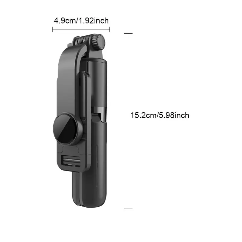 L10 Wireless Handheld Selfie Stick, Foldable Mini Tripod Shutter Remote Control, Mini Lightweight & Easy To Carry Selfie Stick for iPhone & Android 1