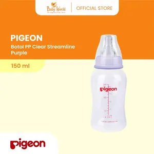 PIGEON Botol PP Clear Streamline 150ml - Purple Bottle Minum Bayi