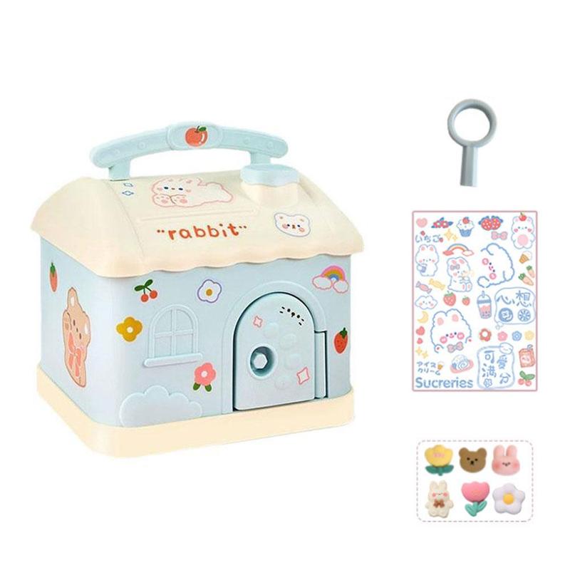 Product Introduction of Cute Cartoon Small House Money Bank Children's Gift Jar Savings B2D1 21
