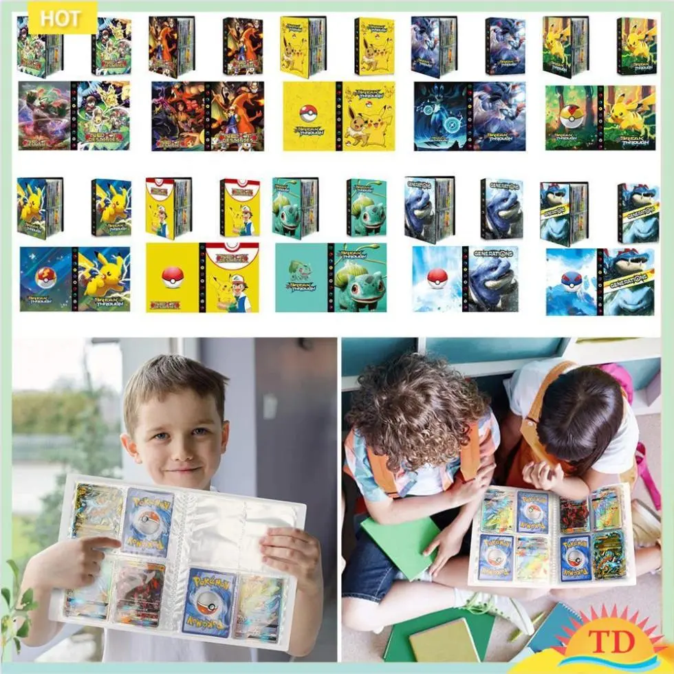 Album Đựng Thẻ Bài Pokemon,Khe Đựng 432 Thẻ Bài,Sách Đựng Bộ Sưu Tập Thẻ Bài Pokemon