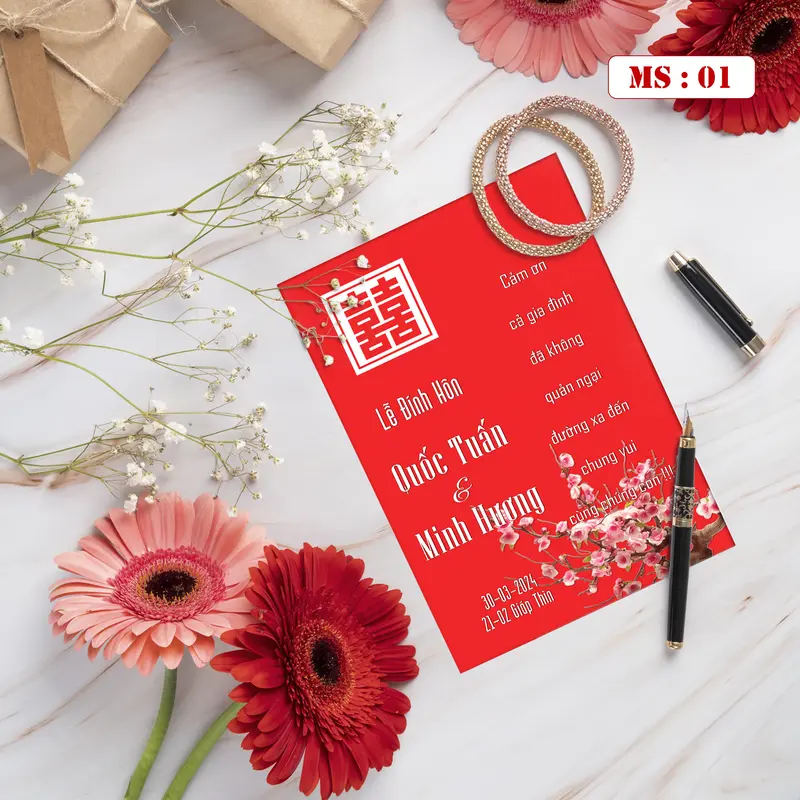 Thiệp lời cảm ơn ( MS : 01 - 10 ) 2