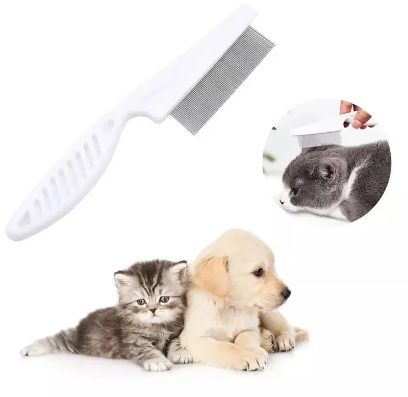 Lược chải ve rận, bọ chét cán dài loại nhỏ dành cho chó mèo 3