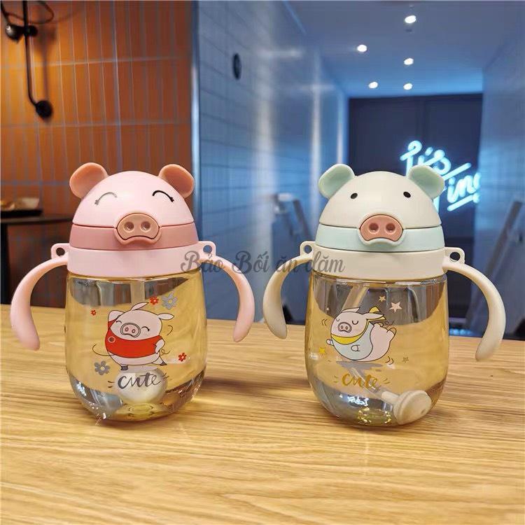 Product Introduction of Bình tập uống nước chống sặc hình con heo đáng yêu cho bé - 350ml 11