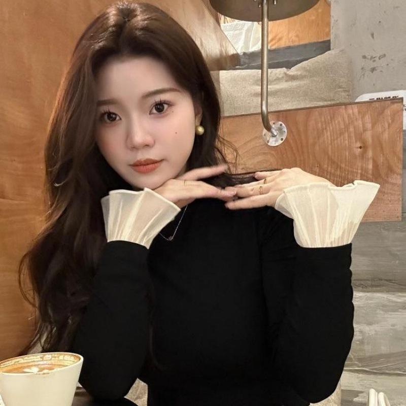 Áo tay tơ điệu đà kiểu dáng basic peonyb - Thun dài tay dáng ôm body bánh bèo tiểu thư hotgirl sweater thu đông phong cách hàn quốc đẹp