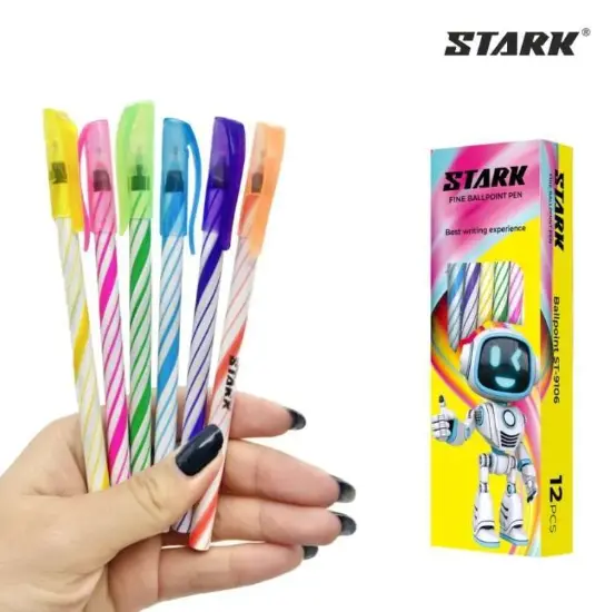 (12pc) PEN ULIR LILIN STARK / PULPEN HITAM MURAH 3