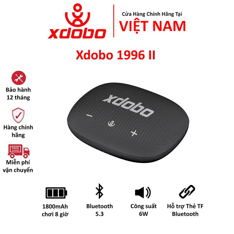  Loa Bluetooth 5.3 Xdobo Queen 1996 II Công Suất 6W Pin 1800mAh Chơi 8H Hỗ Trợ Thẻ Nhớ TF   Bluetooth- Bảo Hành 12 Tháng Nghe Nhạc Củ Loa Không Dây 