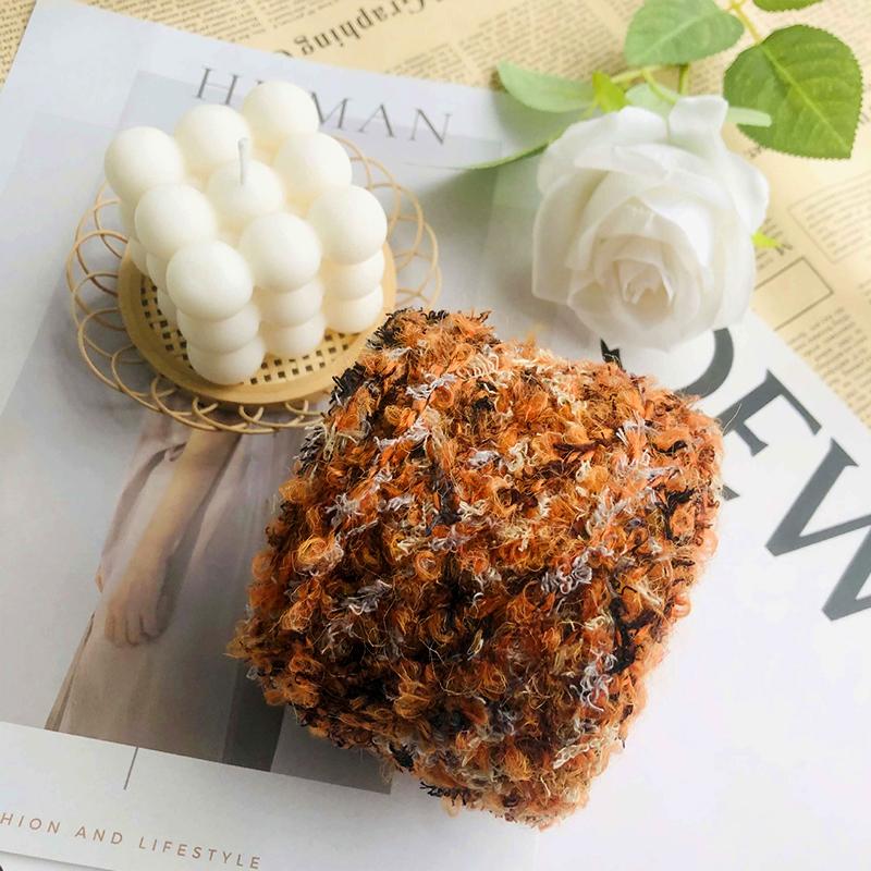 Product Introduction of 50g/Roll Colorful Fluffy Hand Knitting Yarn DIY Sweater Scarf Hat Loop Yarn Crochet Thread Sewing Accessories 22
