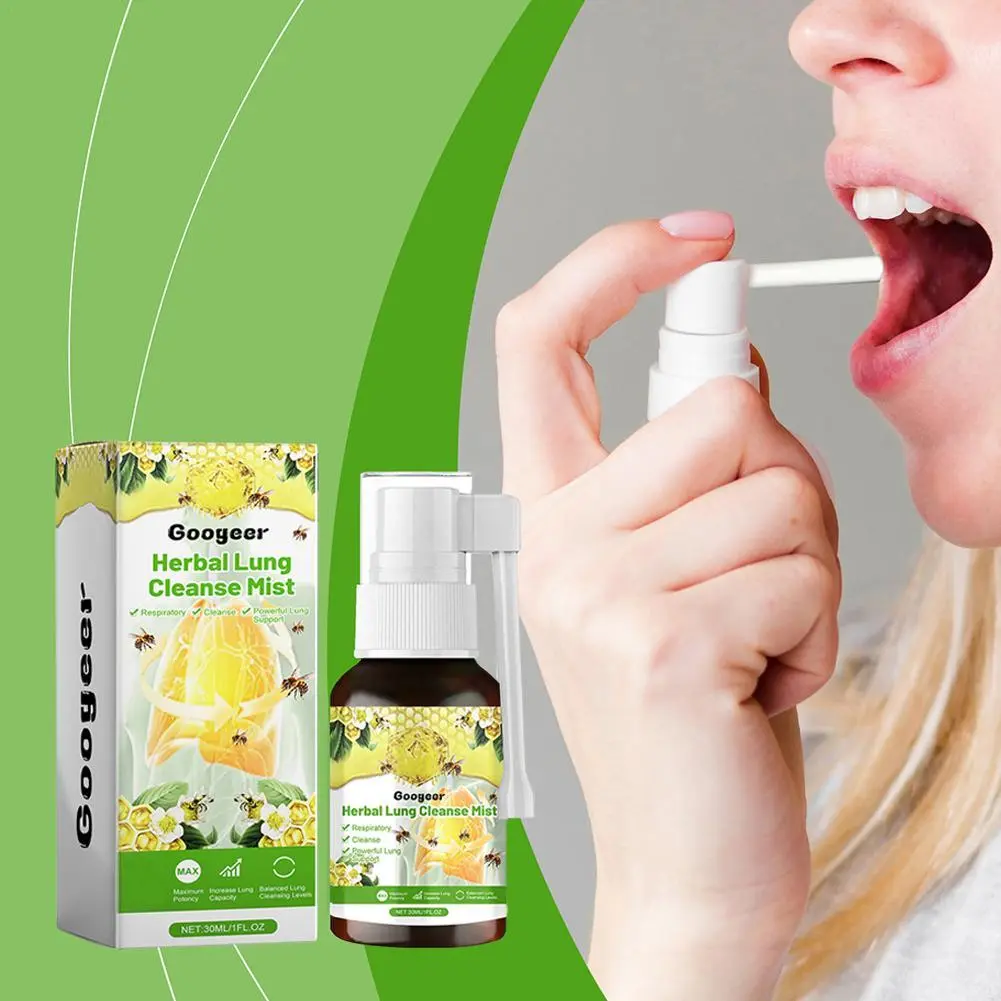 Lung Herbal Cleaning Spray Delicate Gentle Cleaning Lungs Smoking Cleaning Spray Keeps Lungs Healthy Eliminates Inflammation Cleansing Oral Cleanser