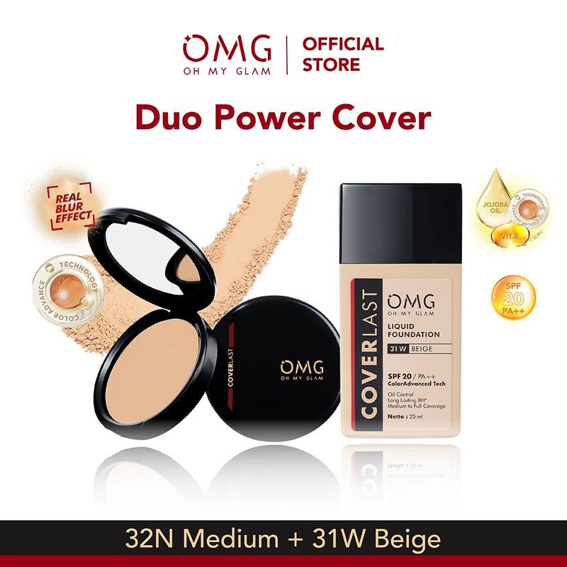 OMG FAVOURITE BUNDLE! Duo Power Cover (Foundation + Bedak Padat) 3