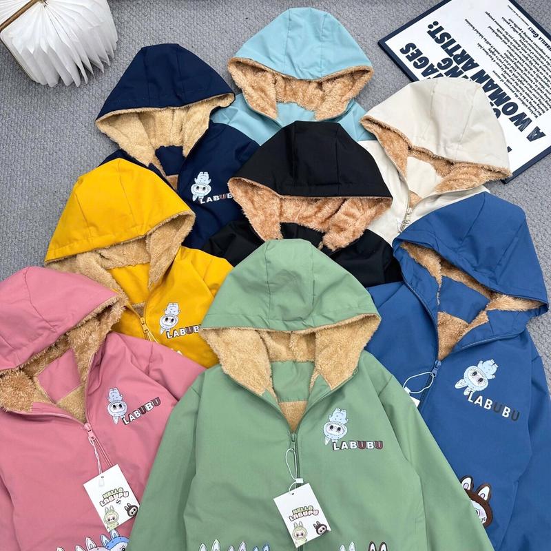 Áo khoác LABUB lót LÔNG cao cấp cho bé nam nữ