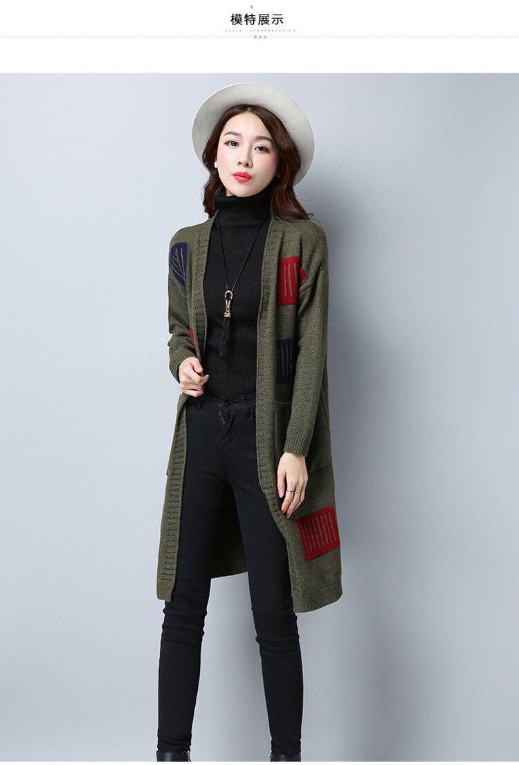 Product Introduction of Áo Cardigan Dệt Kim, Phong Cách Hàn Quốc Mới, Dài Trung Bình Cho Phụ Nữ, Quần Áo Của Các Bà Mẹ Trẻ Trung, Áo Len Ngoài Dáng Rộng, Thích Hợp Cho Mùa Thu, Áo Khoác Mới, 2020 Top Women Màu Đỏ 17