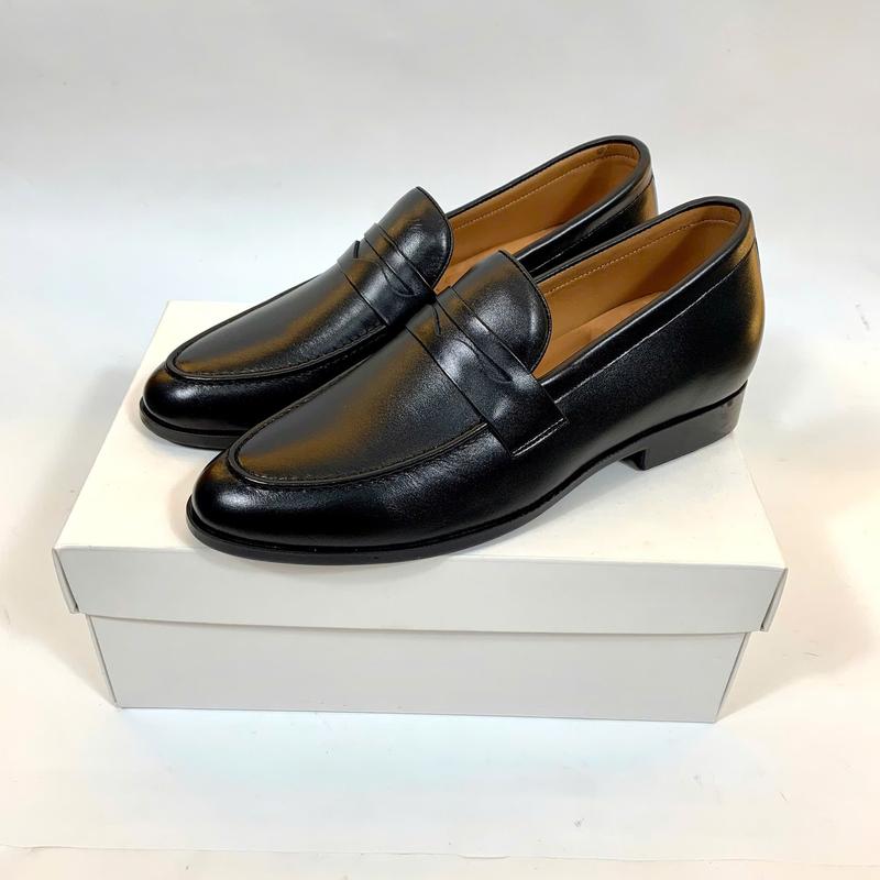  giày lười công sở da bò tăng chiều cao 6,5 cm bh 12 tháng - giày da tăng cao Shoes Nam 